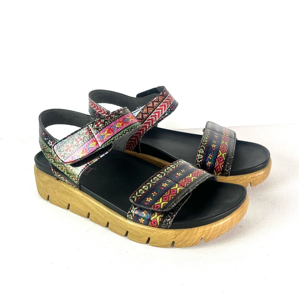 NWOT Alegria wedge sandals - Picture 3 of 6